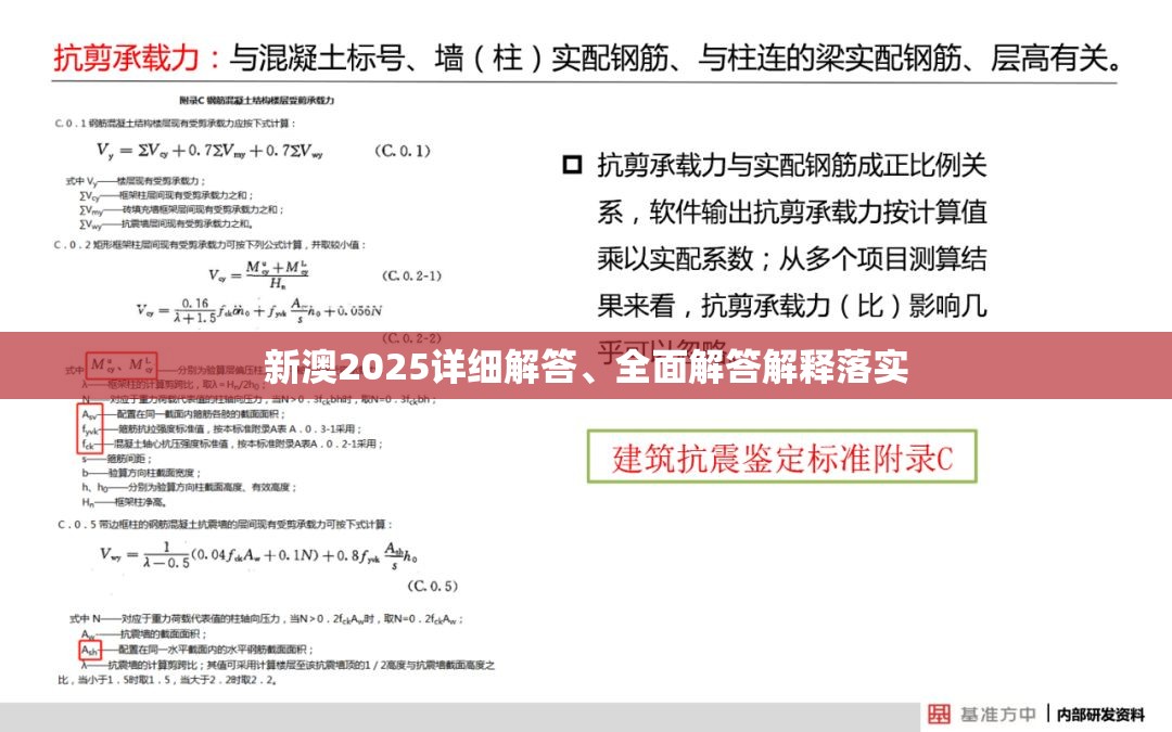 新澳2025详细解答、全面解答解释落实