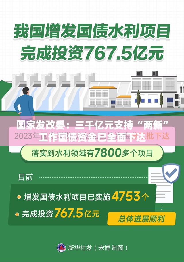 国家发改委：三千亿元支持“两新”工作国债资金已全面下达