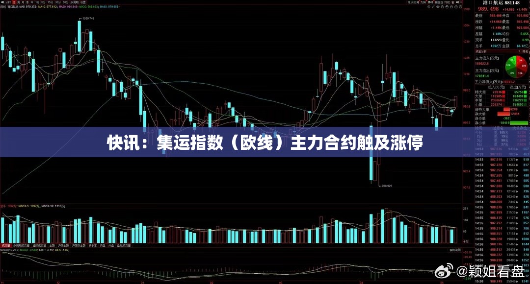 快讯：集运指数（欧线）主力合约触及涨停