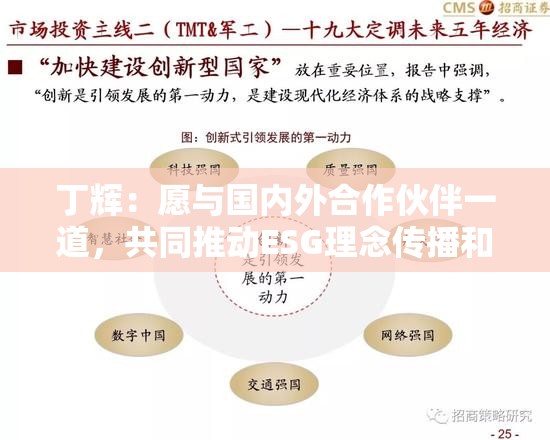 丁辉：愿与国内外合作伙伴一道，共同推动ESG理念传播和实践，助力美丽中国建设