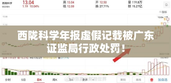 西陇科学年报虚假记载被广东证监局行政处罚！