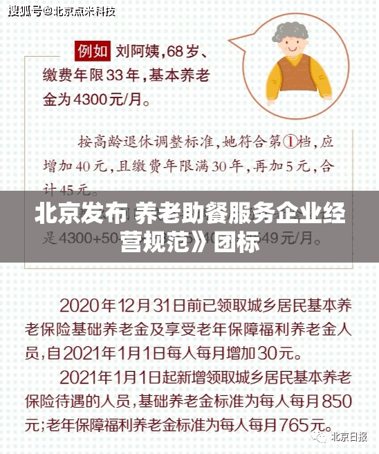 北京发布 养老助餐服务企业经营规范》团标