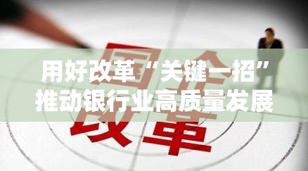 用好改革“关键一招”推动银行业高质量发展