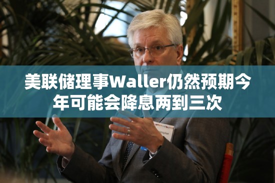 美联储理事Waller仍然预期今年可能会降息两到三次