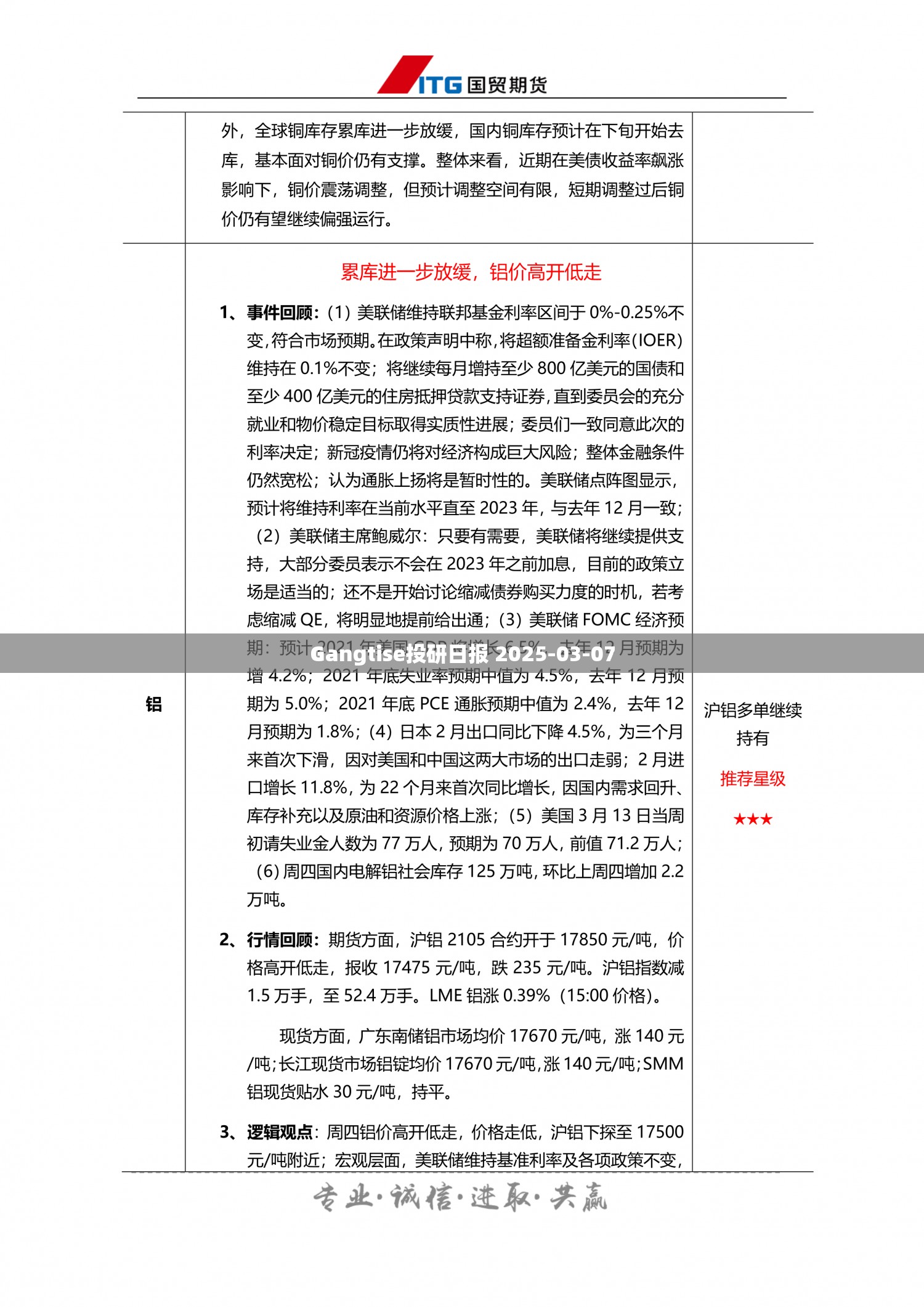 Gangtise投研日报 2025-03-07