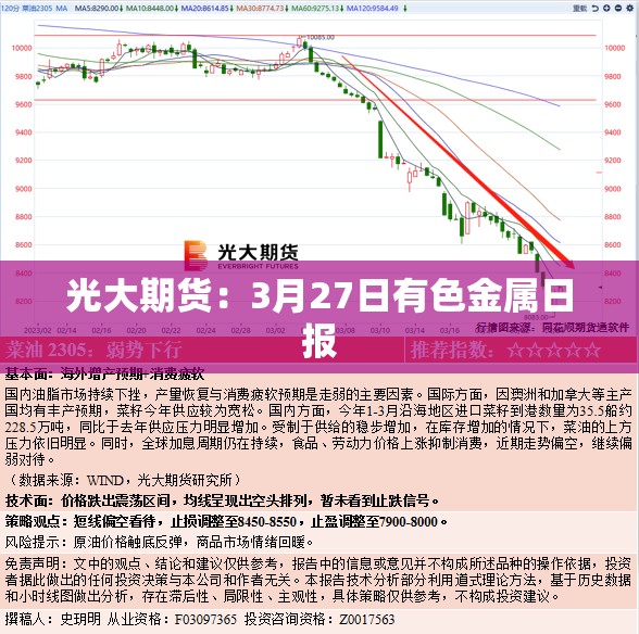 光大期货：3月27日有色金属日报