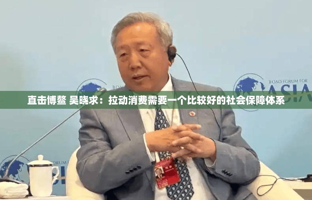 直击博鳌 吴晓求：拉动消费需要一个比较好的社会保障体系
