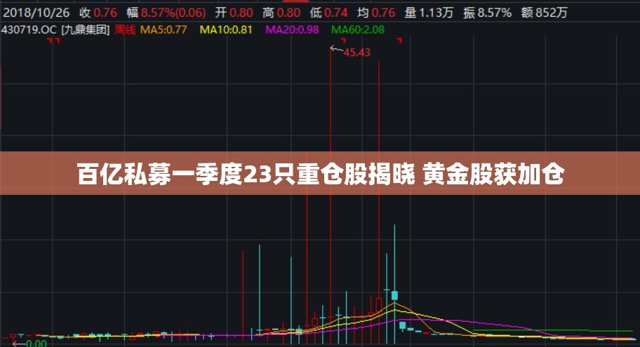 百亿私募一季度23只重仓股揭晓 黄金股获加仓