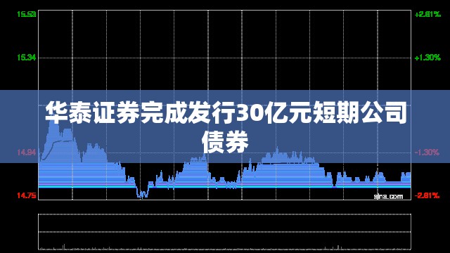华泰证券完成发行30亿元短期公司债券