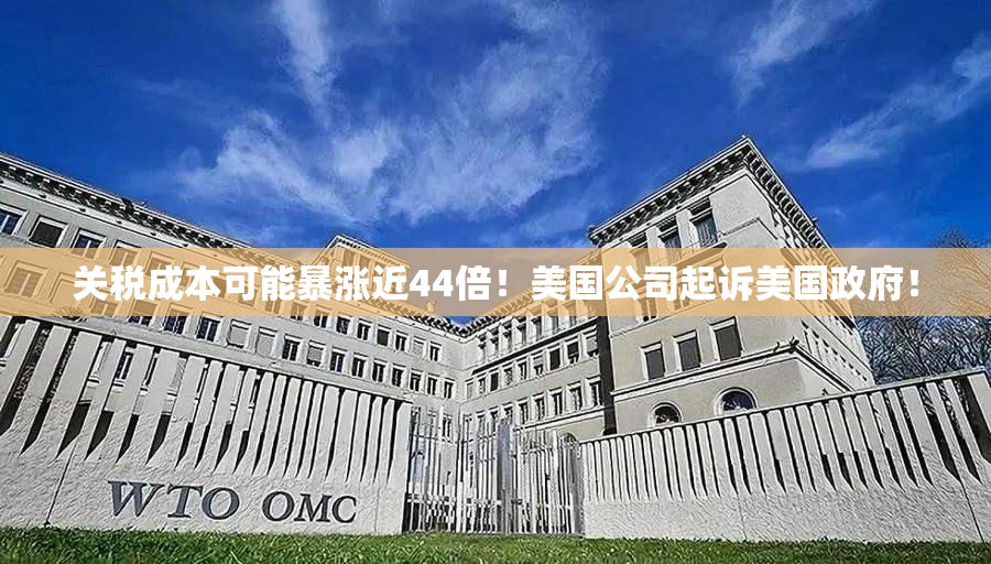 关税成本可能暴涨近44倍！美国公司起诉美国政府！