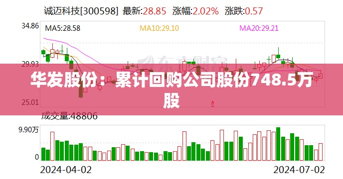 华发股份：累计回购公司股份748.5万股