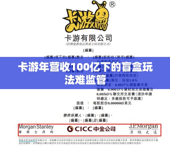 卡游年营收100亿下的盲盒玩法难监管