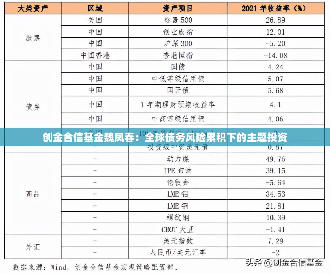 创金合信基金魏凤春：全球债务风险累积下的主题投资