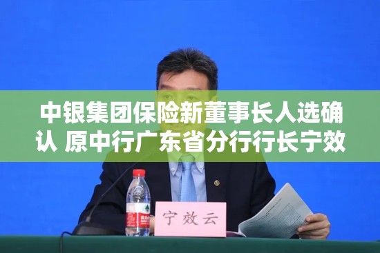 中银集团保险新董事长人选确认 原中行广东省分行行长宁效云拟任中银集团保险董事长