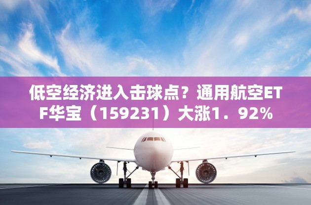低空经济进入击球点？通用航空ETF华宝（159231）大涨1．92%