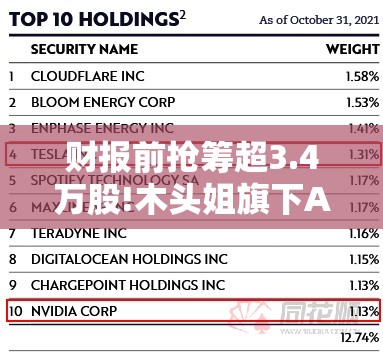 财报前抢筹超3.4万股!木头姐旗下ARK ETF加仓英伟达