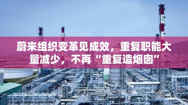 蔚来组织变革见成效，重复职能大量减少，不再“重复造烟囱”
