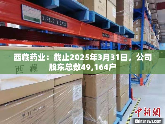 西藏药业：截止2025年3月31日，公司股东总数49,164户